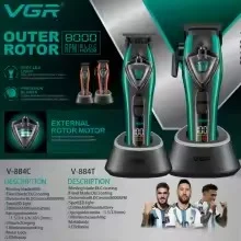 V-884C Profesyonel Saç Kesme Makinesi Şarjlı Berber Clipper