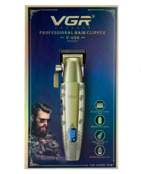 V-036 Profesyonel Saç Sakal Kesme Makinesi Sessiz Motor Paslanmaz Çelik Bıçak Şarjlı Tıraş Makinesi