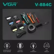 V-884C Profesyonel Saç Kesme Makinesi Şarjlı Berber Clipper