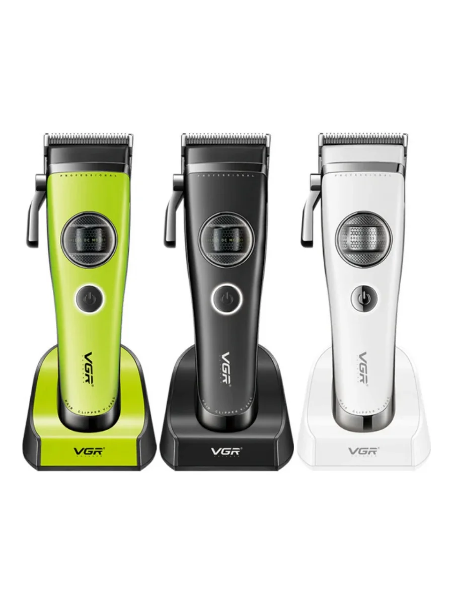 V-880C Profesyonel BLDC Fırçasız Motor Saç Kesme Makinesi Seramik Bıçak Şarj Standlı Clipper