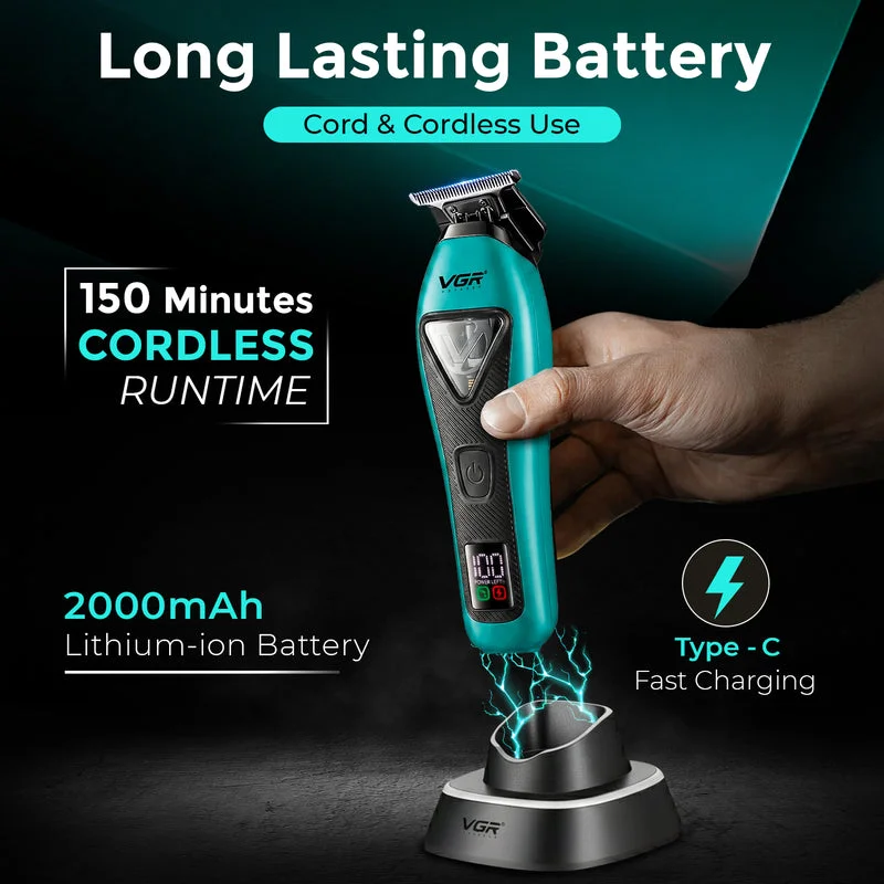 V-035T Profesyonel Saç Sakal Çizim Makinesi Metal Trimmer