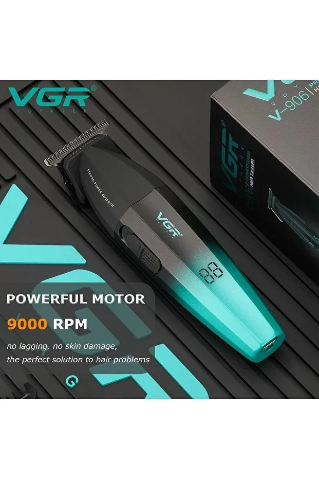 V-906 Tam Metal Sakal ve Ense Çizim Makinesi 9000 RPM DLC T-Bıçak