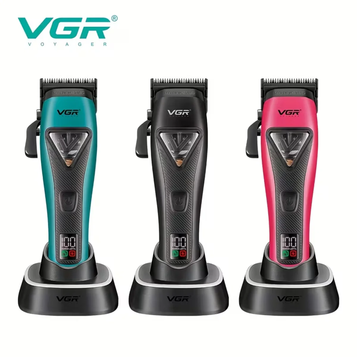 V-035C Profesyonel Saç Sakal Kesme Makinesi - 3 Renk Yedek Kapak