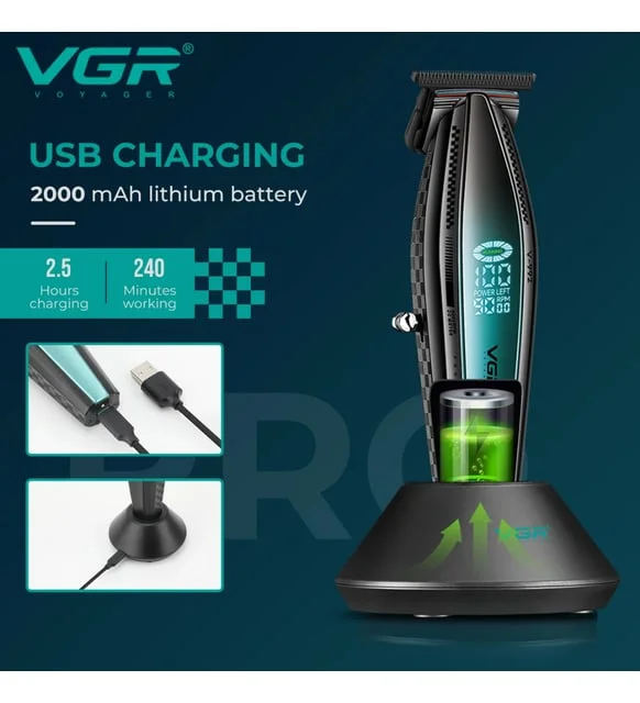 V-992 Profesyonel Saç Sakal Çizim Makinesi 9000 RPM Motor Metal Gövde