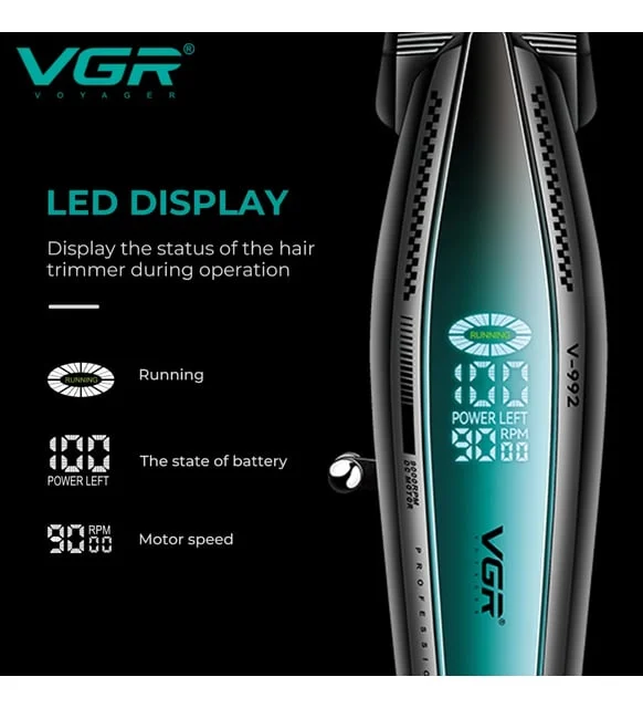 V-992 Profesyonel Saç Sakal Çizim Makinesi 9000 RPM Motor Metal Gövde