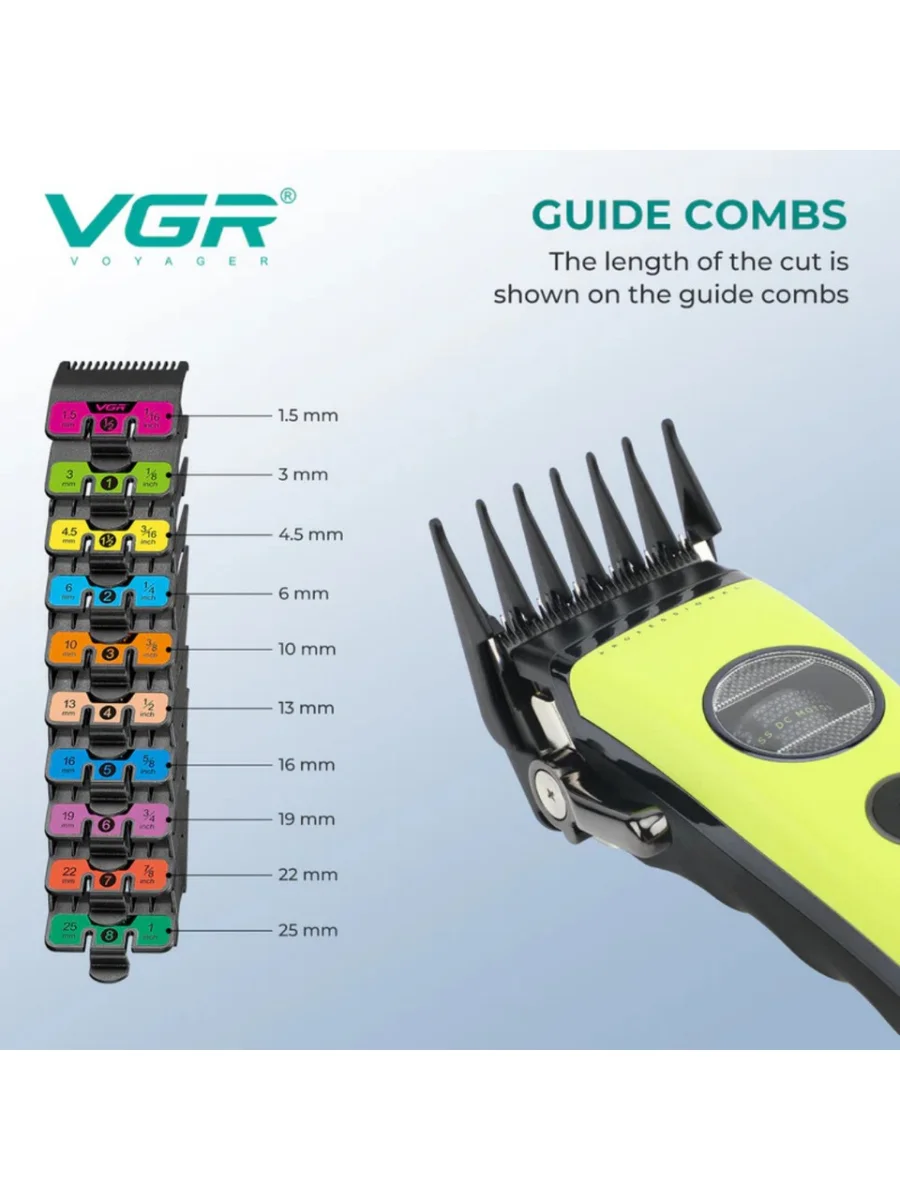 V-880C Profesyonel BLDC Fırçasız Motor Saç Kesme Makinesi Seramik Bıçak Şarj Standlı Clipper