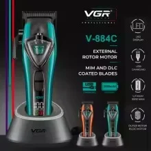 V-884C Profesyonel Saç Kesme Makinesi Şarjlı Berber Clipper
