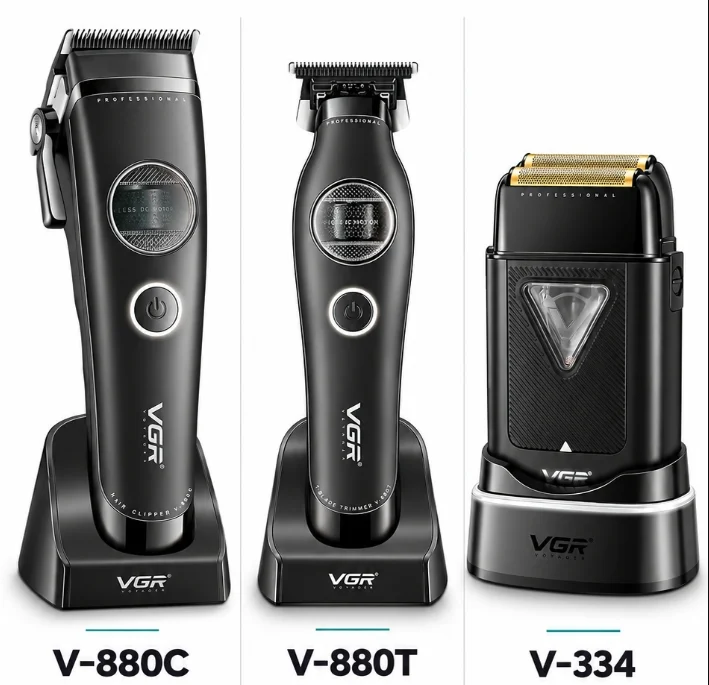 Tıraş Makinesi Seti - V-880C Clipper V-880T Trimmer V-334 Shaver