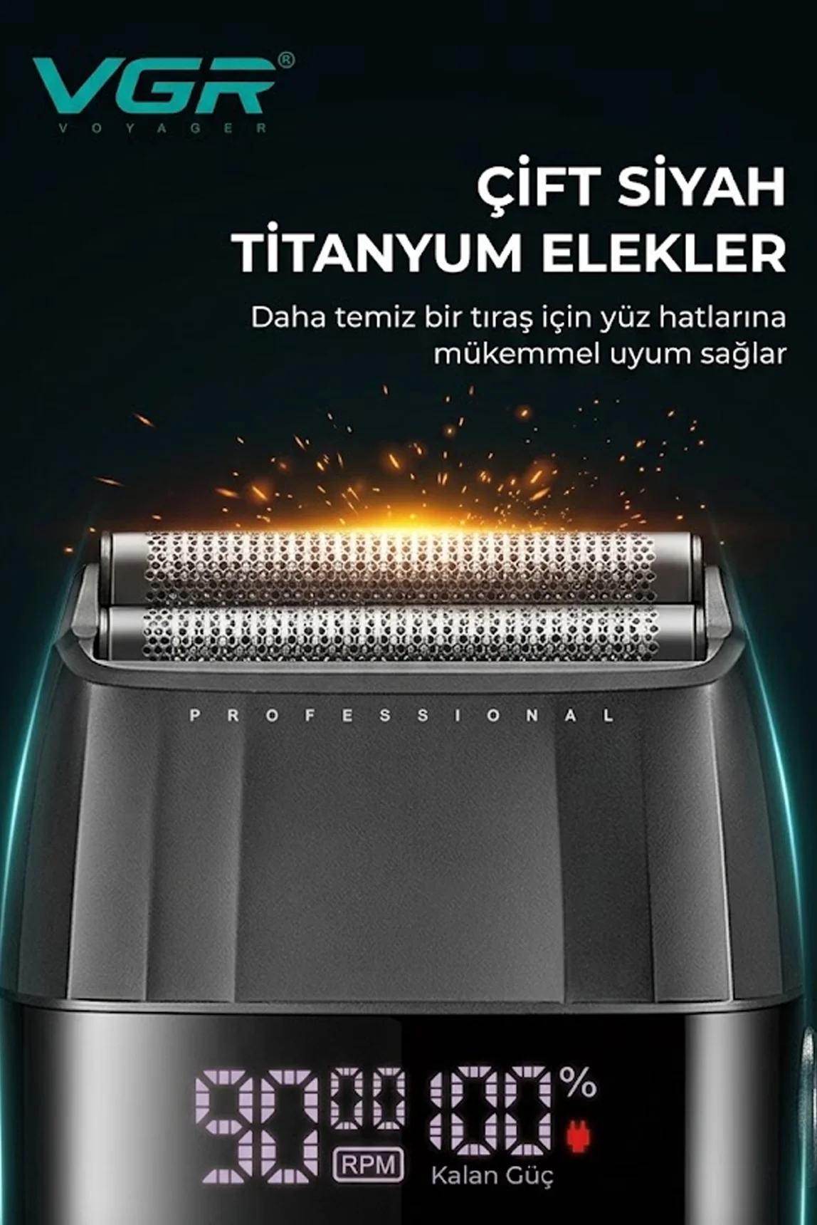 V-640 S2 - Saç, Sakal Tıraş Makinesi Seti - 3 Renk Seçeneği