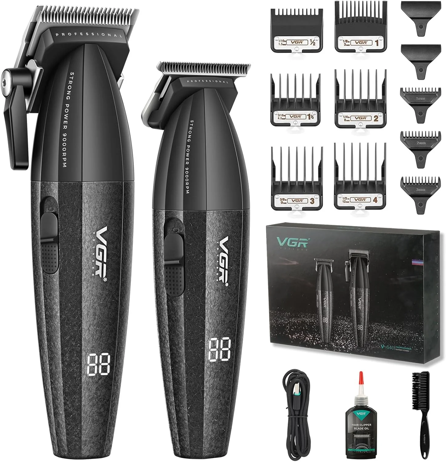 V-640 S2 - Saç, Sakal Tıraş Makinesi Seti - 3 Renk Seçeneği