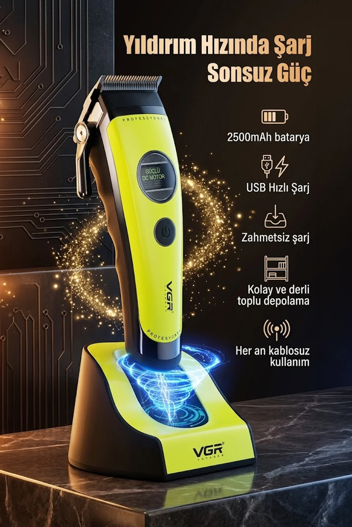 V-880C - Profesyonel Saç Tıraş Makinesi - Clipper