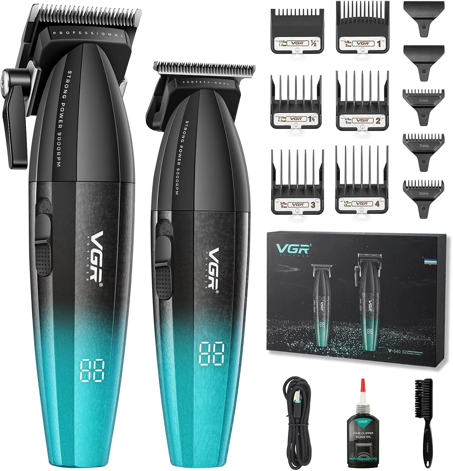 V-640 S2 - Saç, Sakal Tıraş Makinesi Seti - 3 Renk Seçeneği