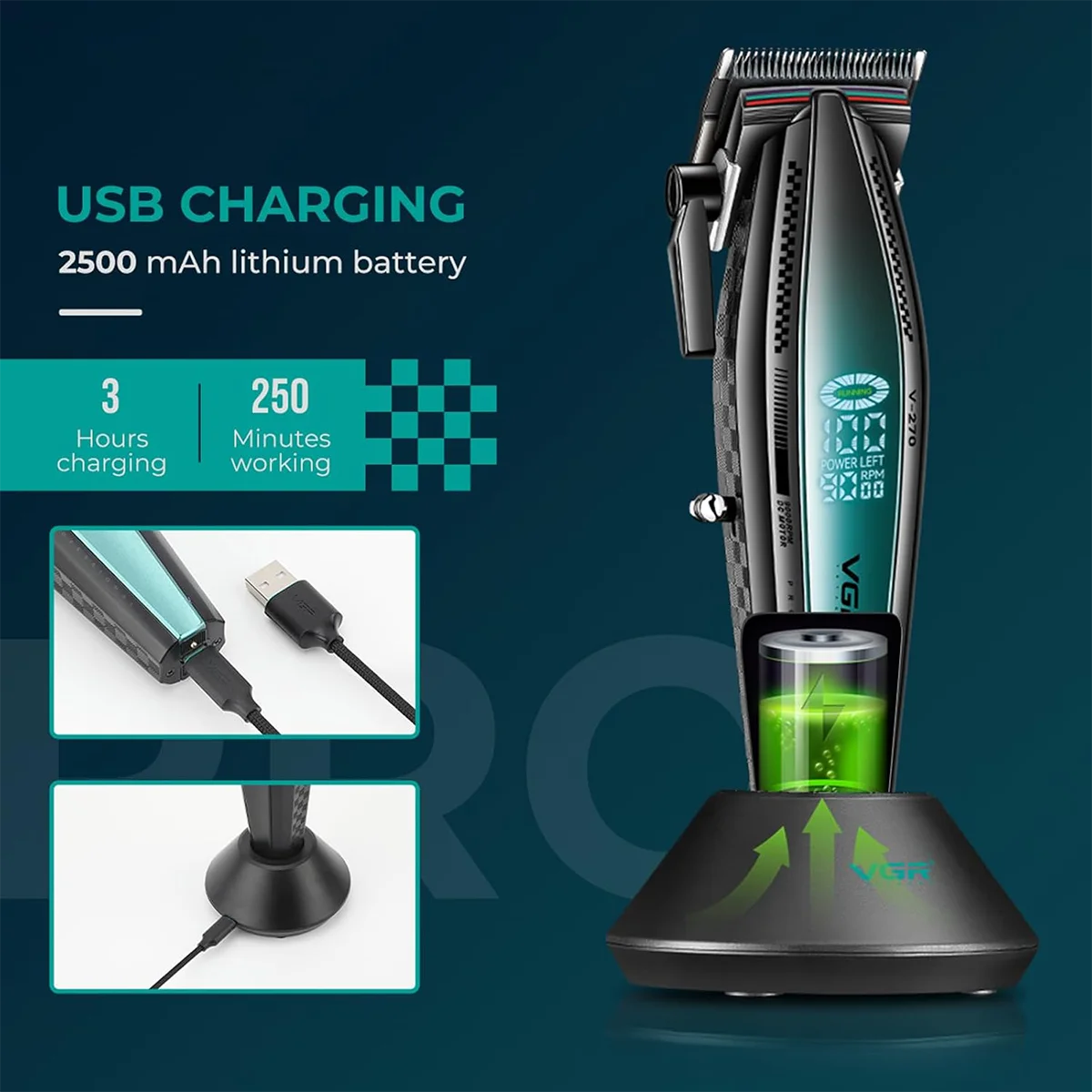 V-992 Sakal ve Ense Çizim Tıraş Makinesi - Trimmer