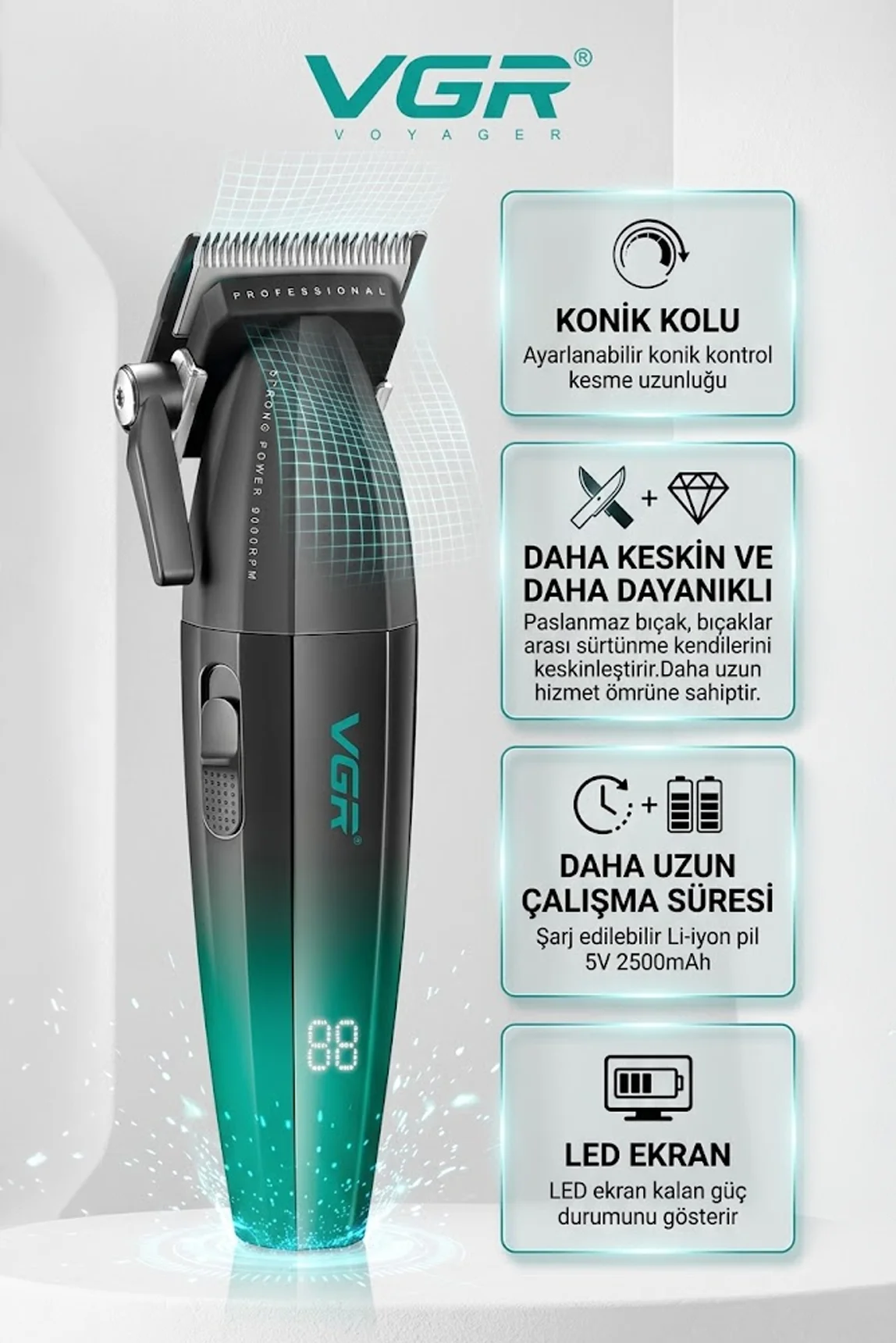 V-003 Şarjlı Saç Tıraş Makinesi - Clipper