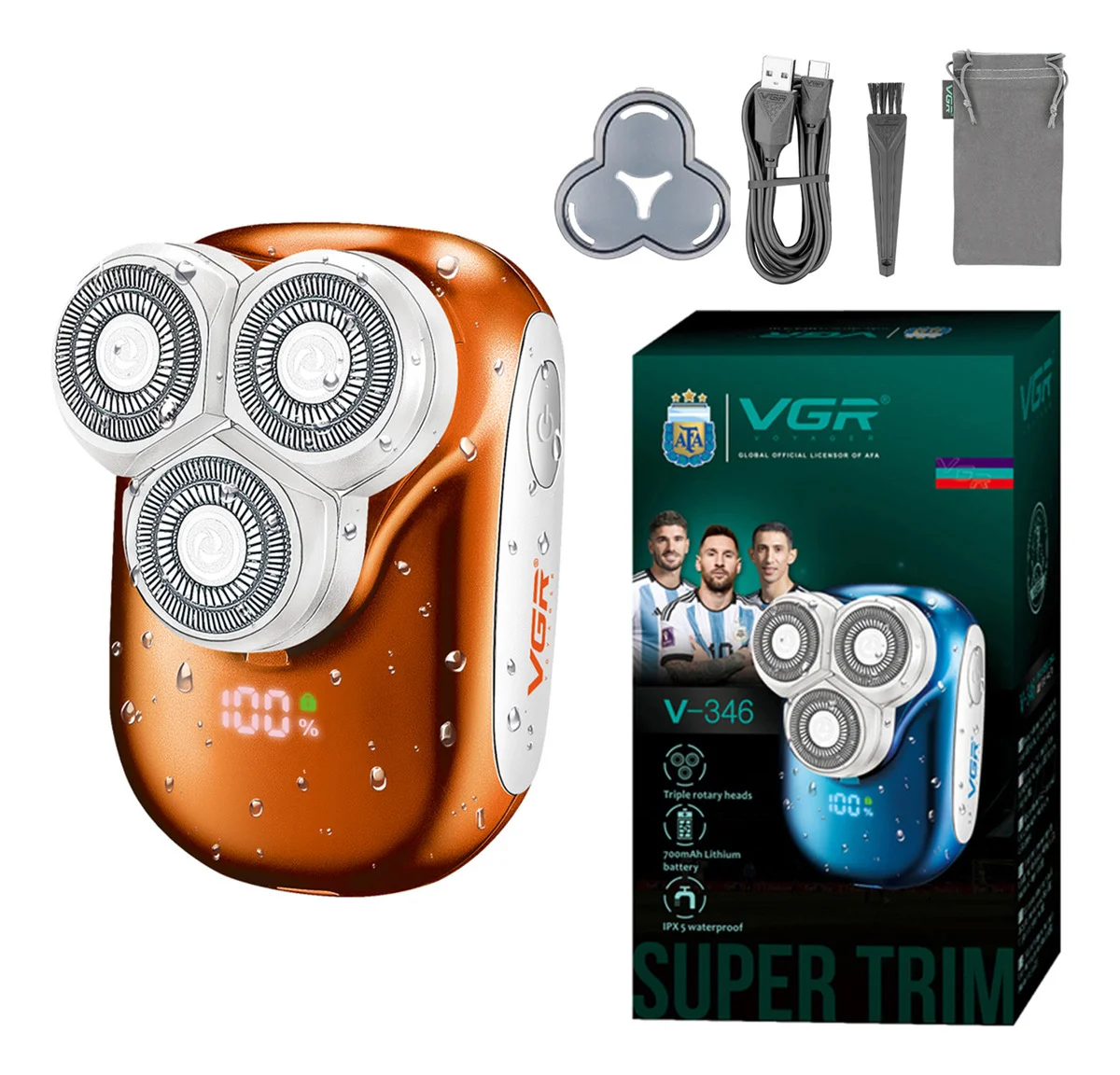 V-346 IPX5 Su Geçirmez - Seyahat Boy - Shaver Tıraş Makinesi