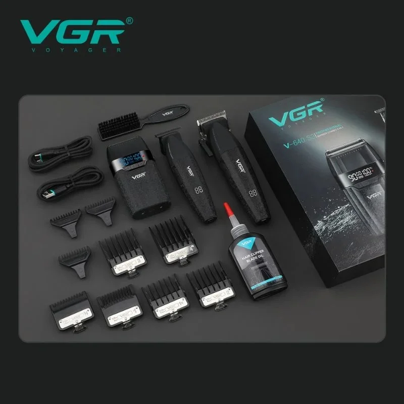 VGR-640 S3 Tıraş Makinesi Seti - Saç, Sakal ve Sıfırlama 3'lü