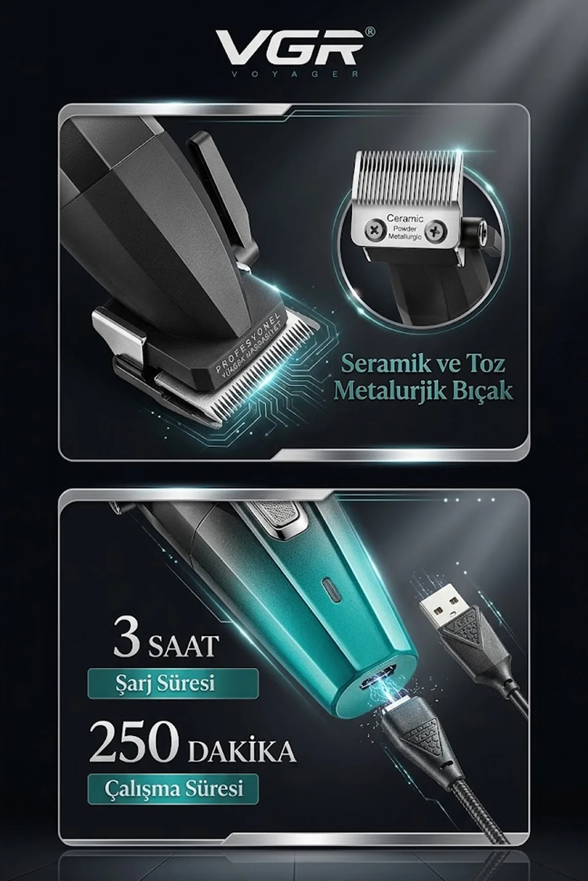 V-003 Şarjlı Saç Tıraş Makinesi - Clipper