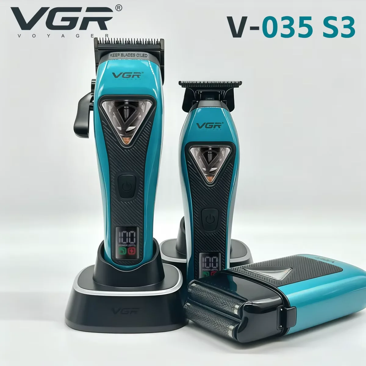 VGR V-035 S3 Çantalı Tıraş Makinesi Seti - 3'ü 1 Arada
