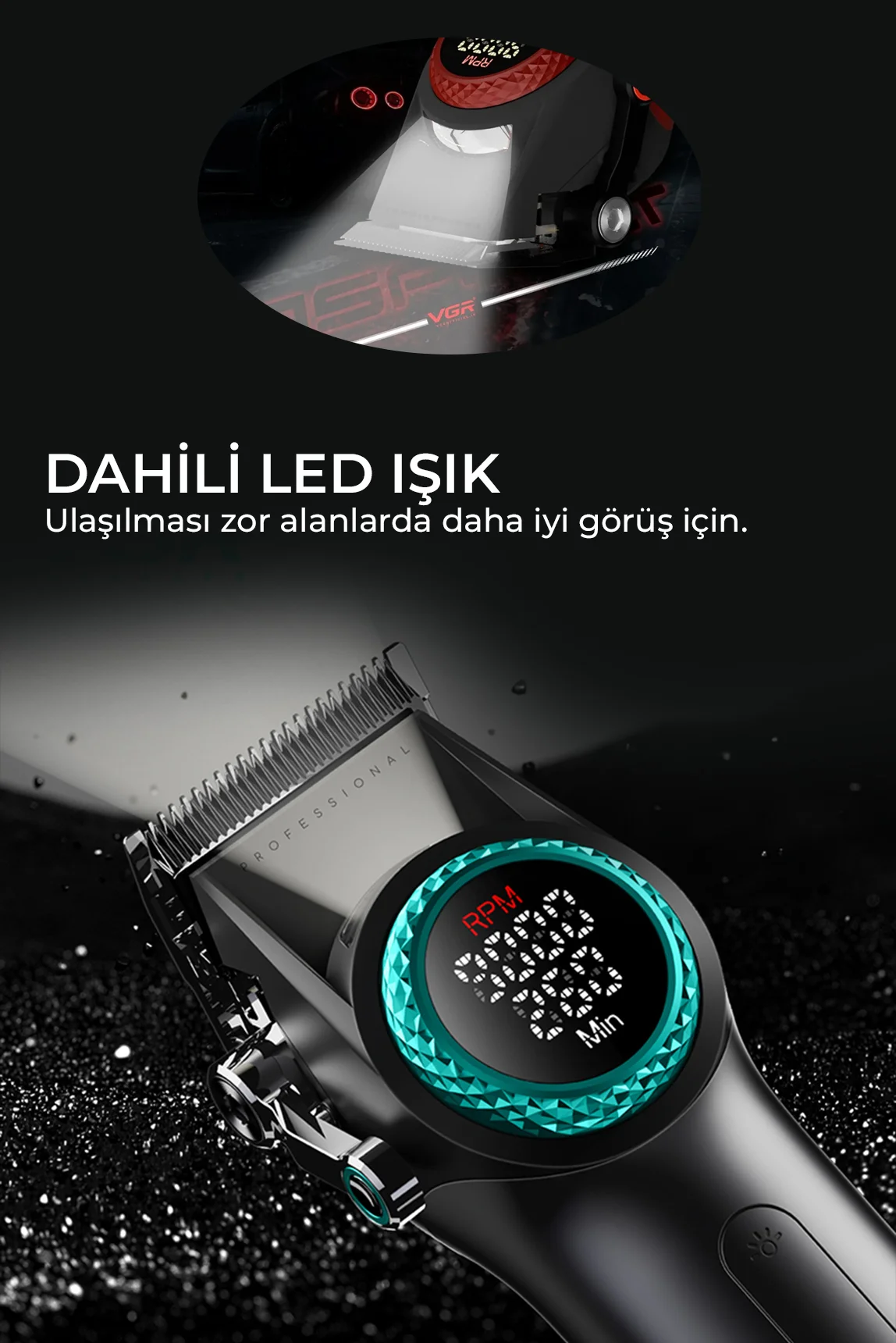 V-001 Profesyonel Saç Tıraş Makinesi