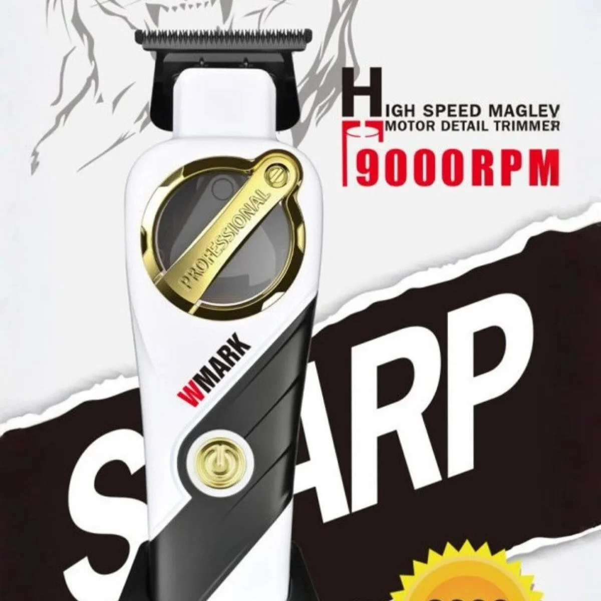 Wmark NG-9213W Profesyonel DLC Bıçaklı Saç Sakal Çizim Makinesi (Trimmer)