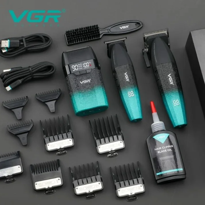 VGR-640 S3 Tıraş Makinesi Seti - Saç, Sakal ve Sıfırlama 3'lü