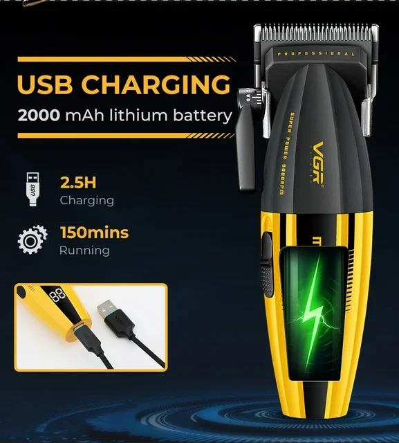 V-285 Saç Tıraş Makinesi - 2000mAh - Seramik DLC Bıçak