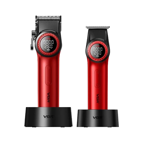 V-001 & V-977 Saç Sakal Tıraş Makinesi Seti - Clipper - Trimmer