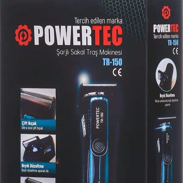 Powertec TR-150 Profesyonel Elekli Sinekkaydı Sakal Tıraş Makinesi
