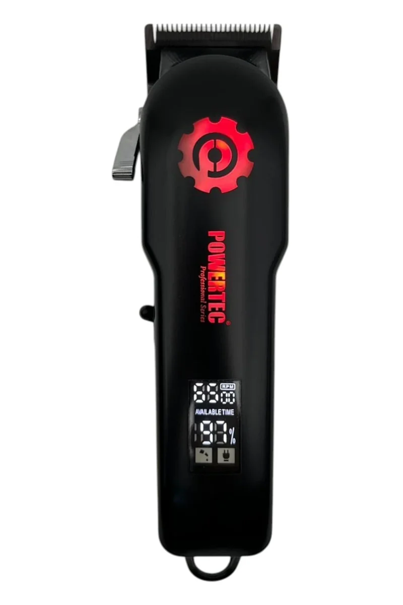 Powertec TR-2900 - Profesyonel Tıraş Makinesi RGB'li & Berber Makası Hediyeli