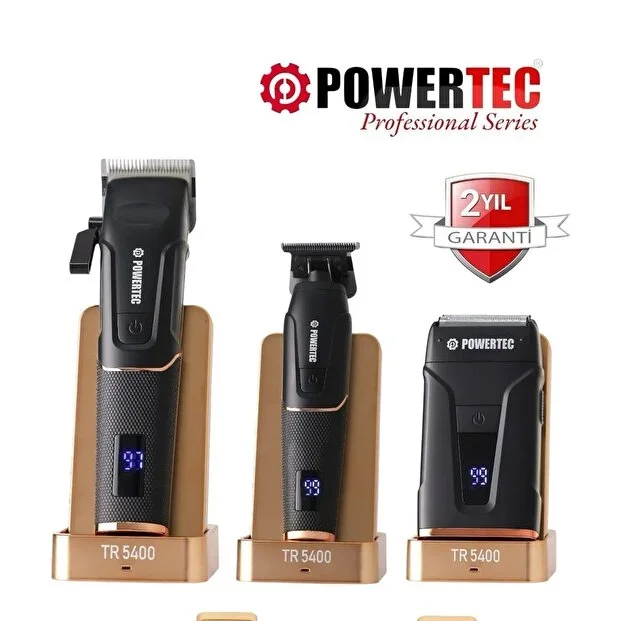 Powertec TR-5400 Profesyonel 3in1 Berber Seti