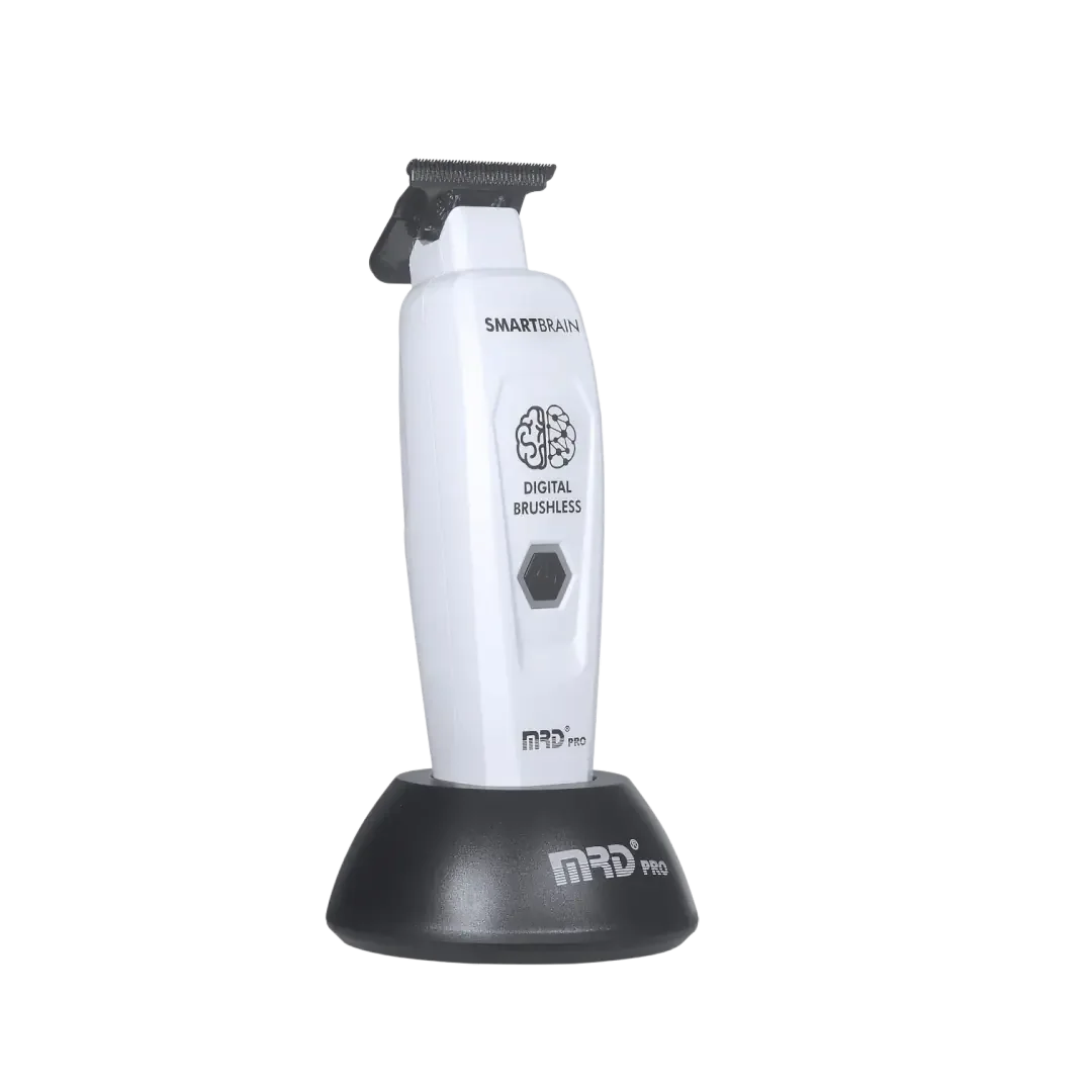 MRD PRO Smart Brain GMT-90 Profesyonel Saç Sakal Çizim Makinesi (Trimmer) (BEYAZ)