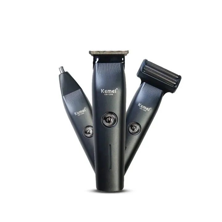 Kemei KM-1258 3in1 Saç Kesim Makinesi ve Sakal Tıraş Seti