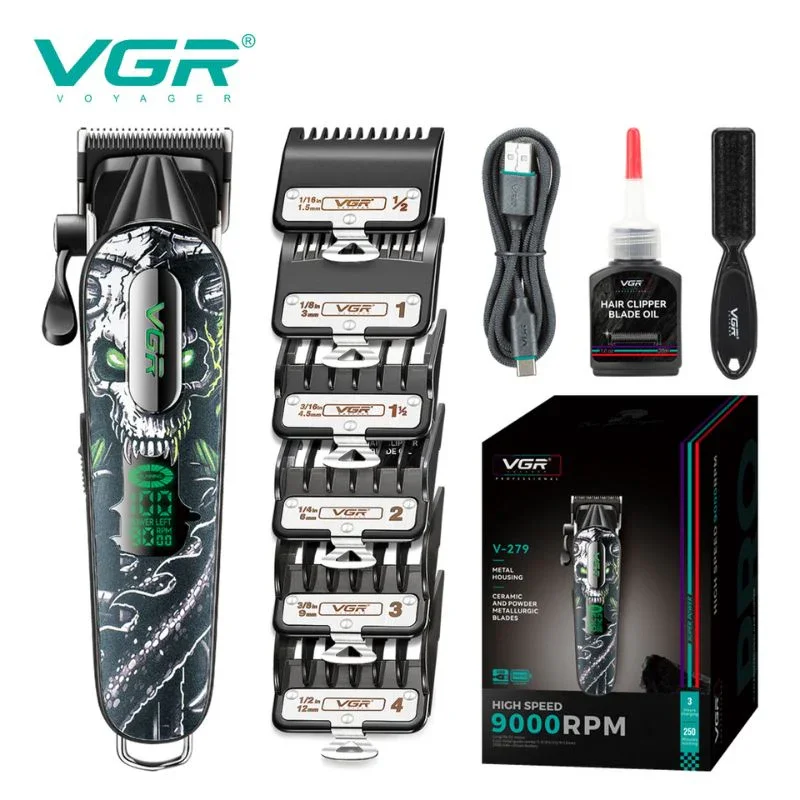 V-279 Saç Tıraş Makinesi - DLC Kaplama Bıçak - 9000 RPM