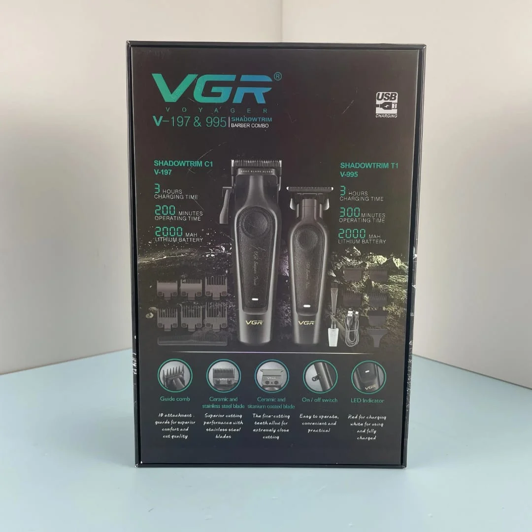 VGR V-197 & V-995 - Saç Sakal Tıraş Makinesi Seti