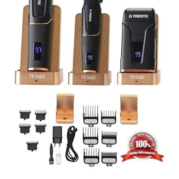 Powertec TR-5400 Profesyonel 3in1 Berber Seti