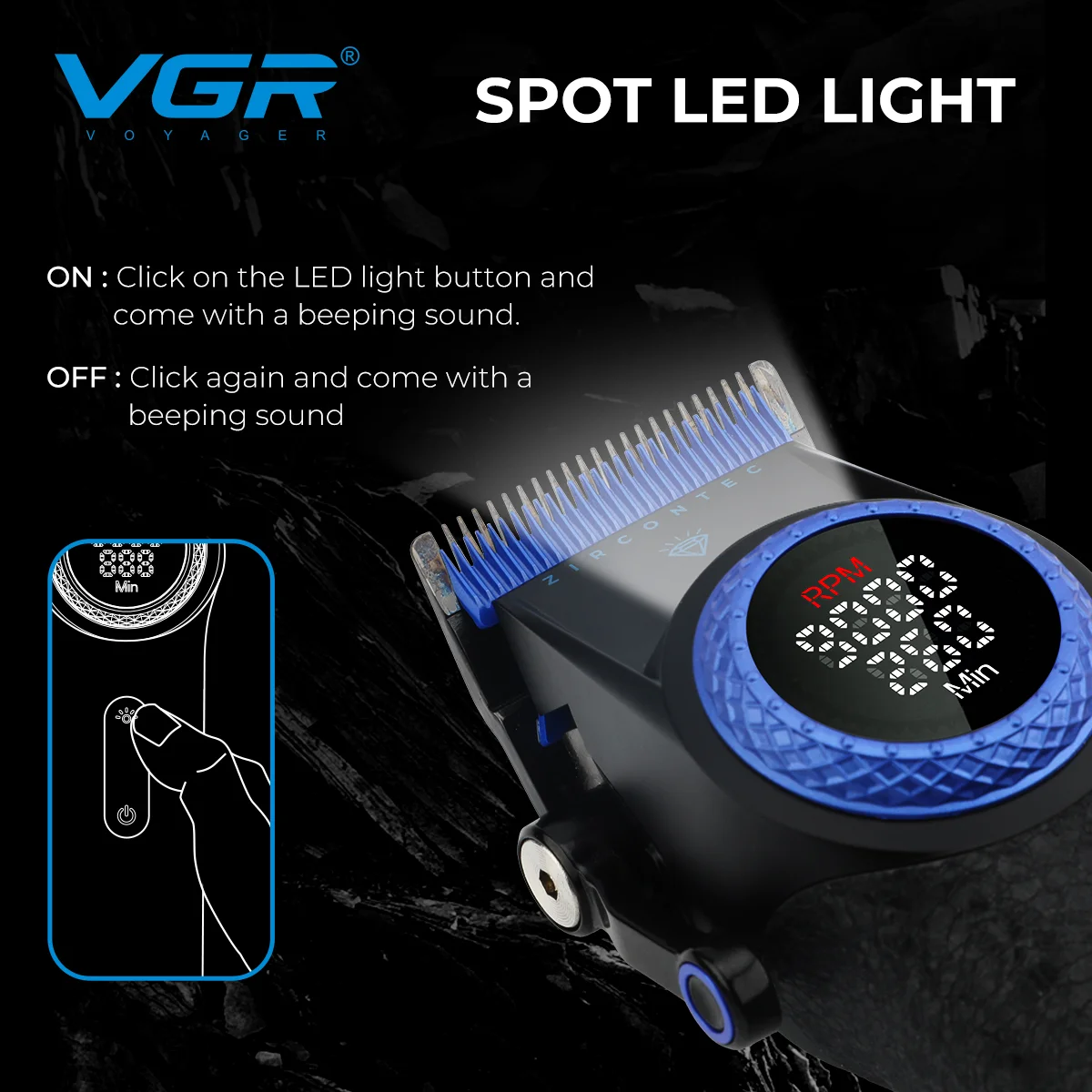 Vgr V-001 Blue Edition Saç Tıraş Makinesi