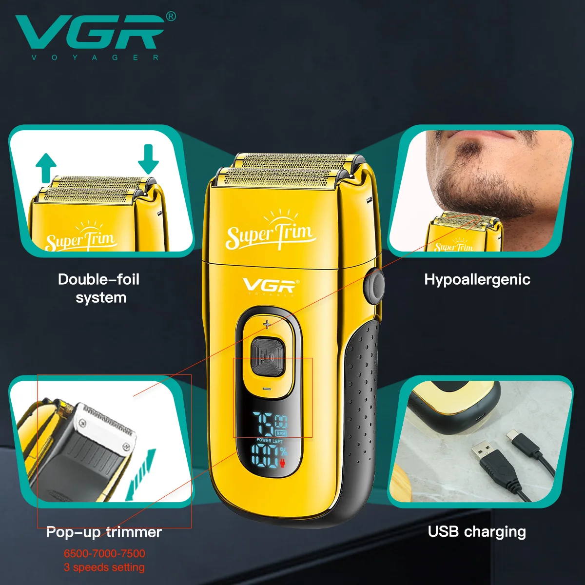 Vgr V-332 Profesyonel Elekli Tıraş Makinesi (Sıfırlayıcı/Shaver)