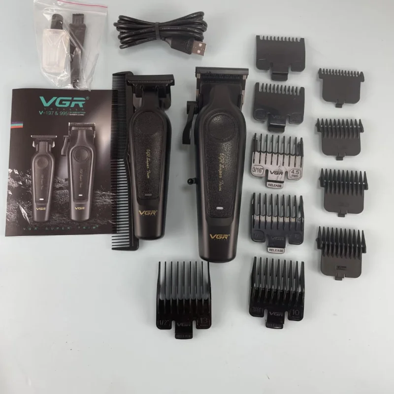 VGR V-197 & V-995 - Saç Sakal Tıraş Makinesi Seti