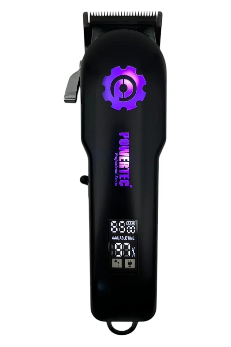 Powertec TR-2900 - Profesyonel Tıraş Makinesi RGB'li & Berber Makası Hediyeli