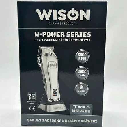 Wison WS-7700 Profesyonel Saç Tıraş Makinesi (Clipper) (TITANIUM)