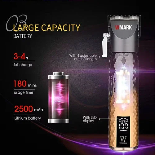 Wmark NG-2045 Profesyonel Saç Tıraş Makinesi (Clipper)