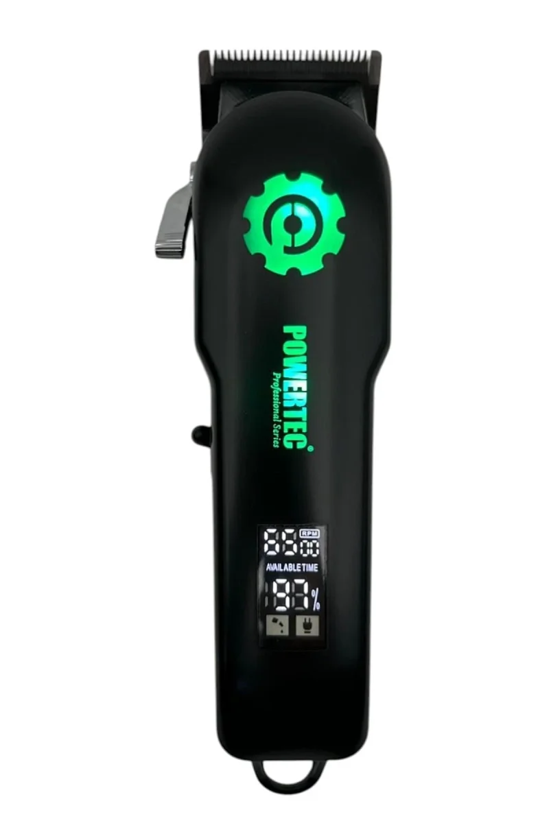 Powertec TR-2900 - Profesyonel Tıraş Makinesi RGB'li & Berber Makası Hediyeli