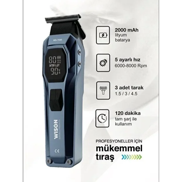 Wison WS-7090 Profesyonel Sakal Ense Tıraş Makinesi