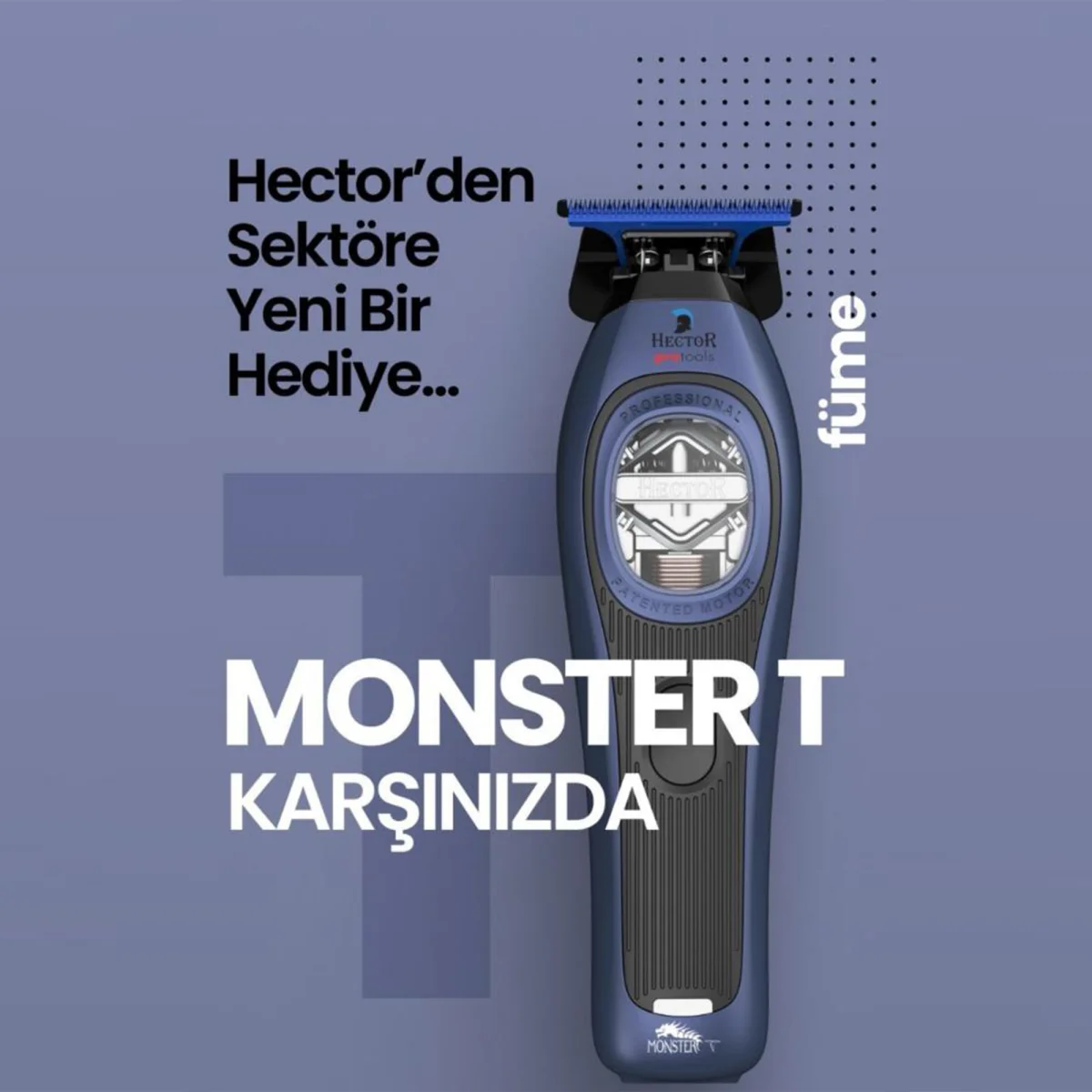 Hector Monster T Sakal Çizim Makinesi (Trimmer)