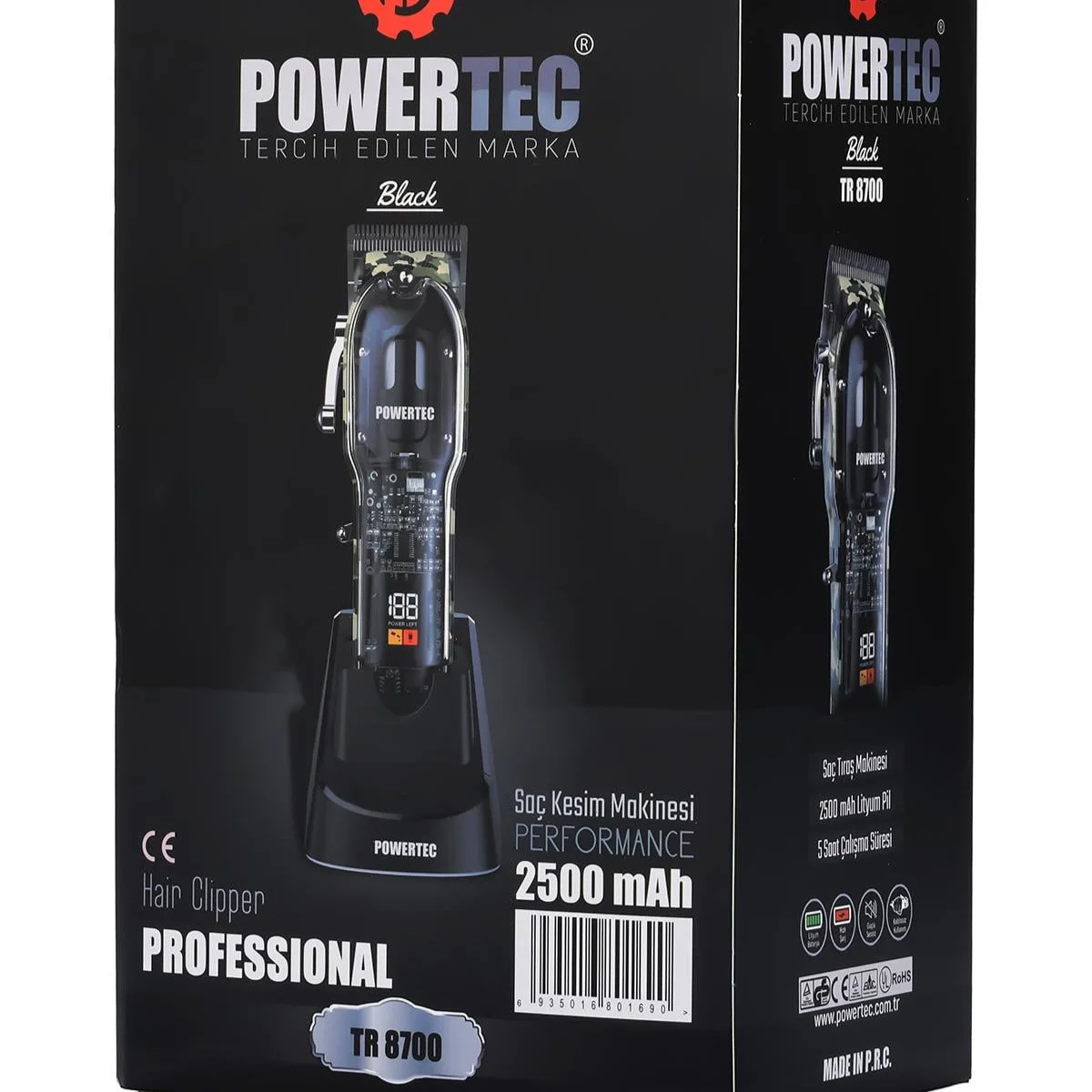 Powertec TR-8700 Profesyonel Saç Tıraş Makinesi (Clipper)