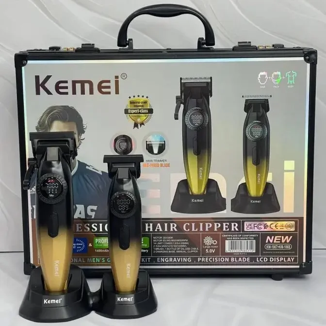 Kemei KM-1867+KM-1868 Profesyonel Saç Sakal Vücut İkili Bakım Seti