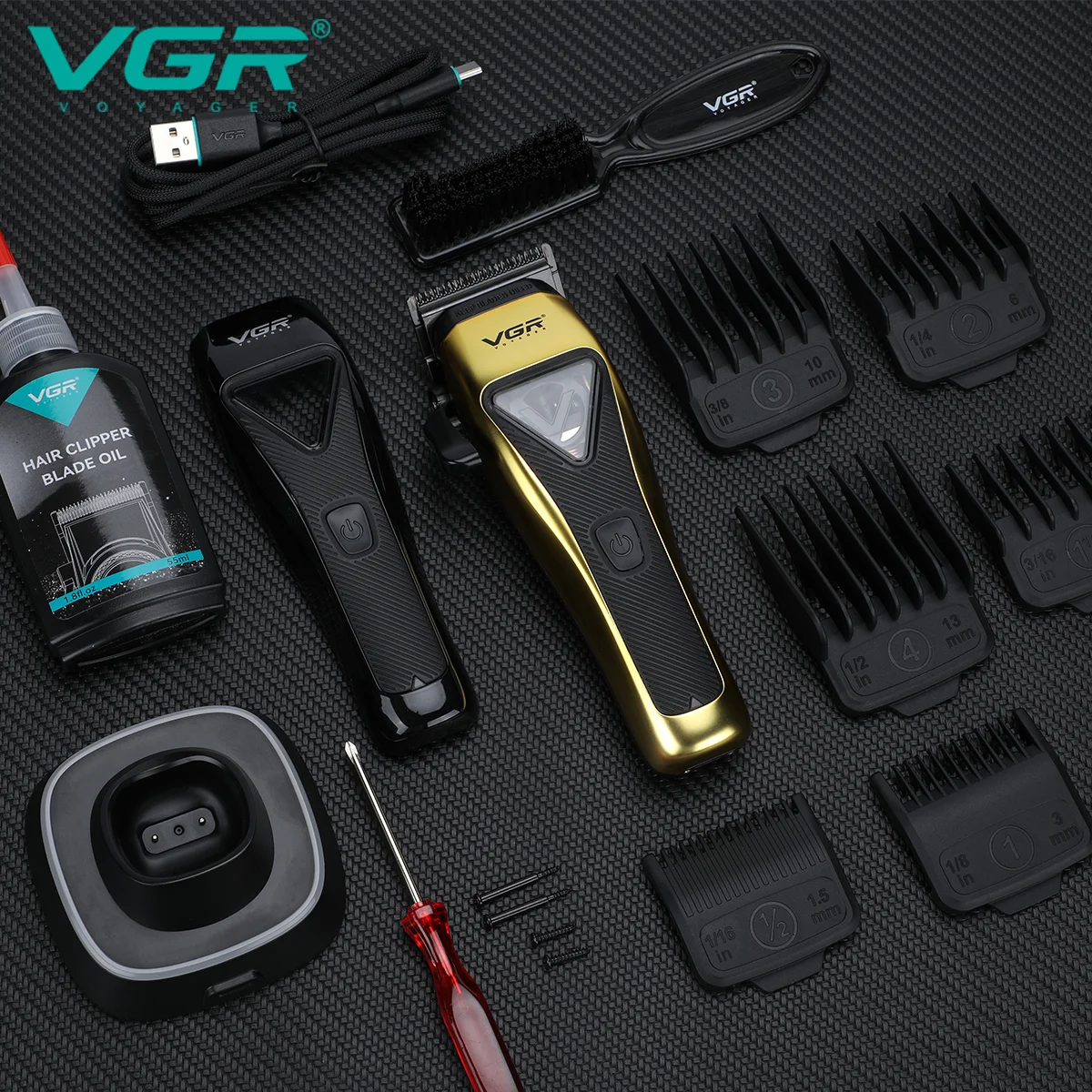 V-015 Clipper Saç Tıraş Makinesi - Yedek Kapak - Taşıma Çantalı