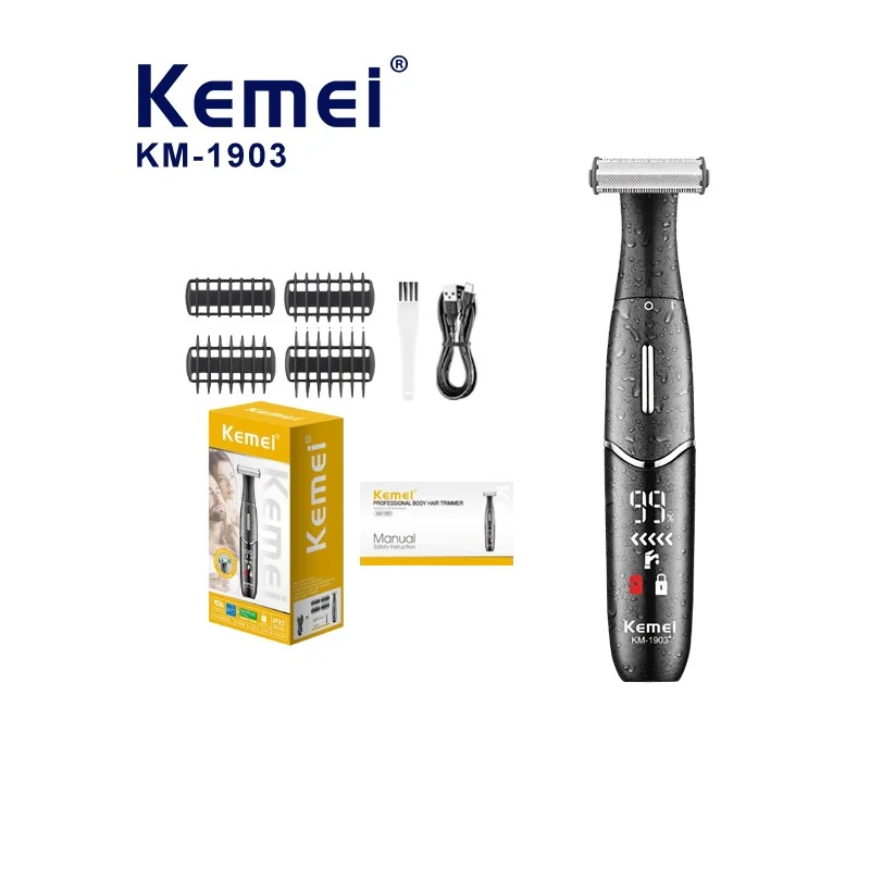 Kemei KM-1903 Vücut Sakal ve Hassas Bölge Tıraş Makinesi