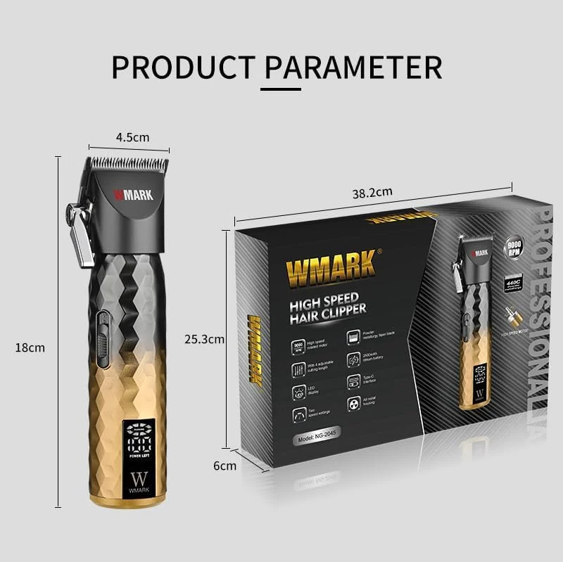 Wmark NG-2045 Profesyonel Saç Tıraş Makinesi (Clipper)