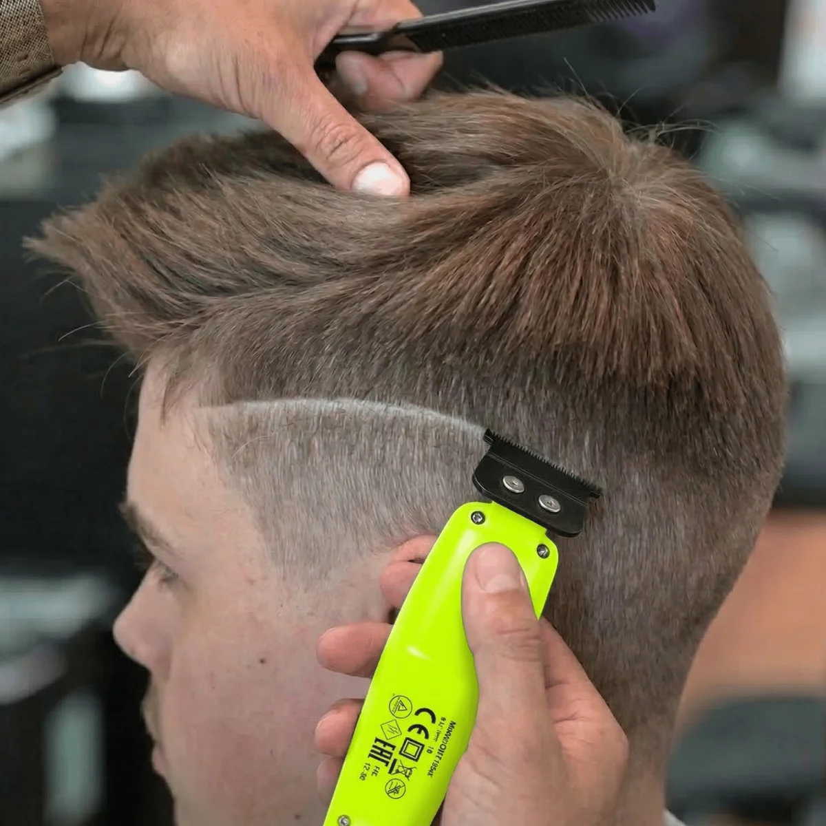 MRD PRO Smart Brain GMT-90 Profesyonel Saç Sakal Çizim Makinesi (Trimmer) (YEŞİL)